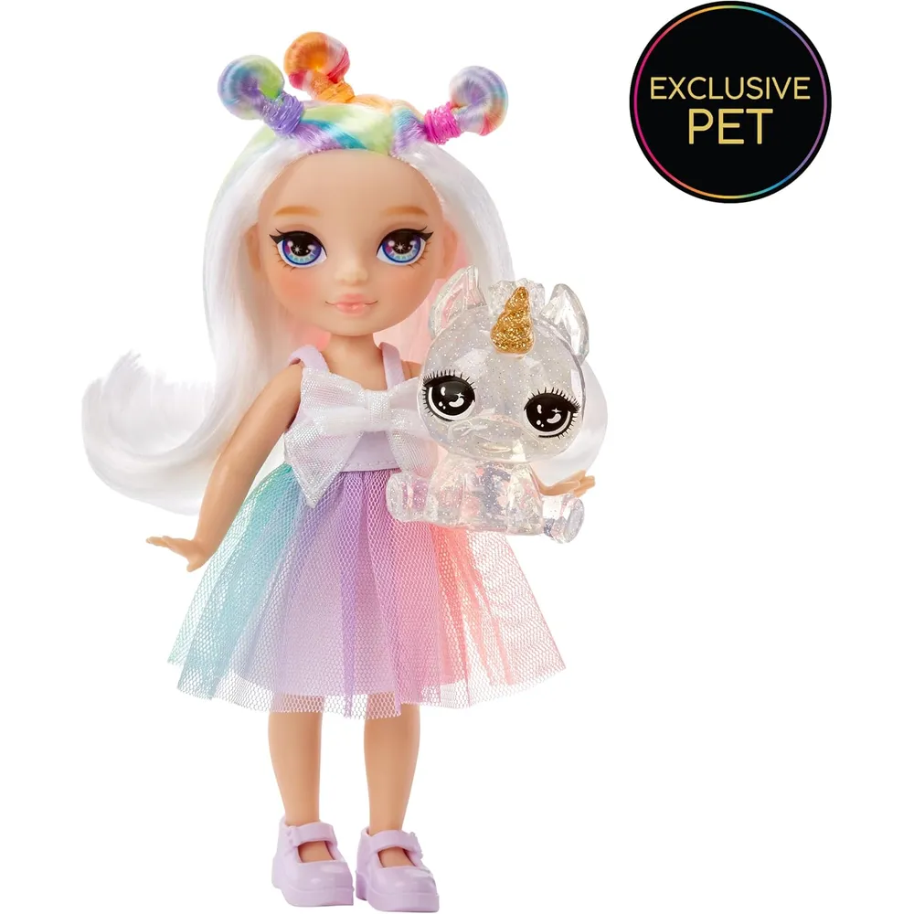 Rainbow High Littles Opal Raine muñeca con unicornio