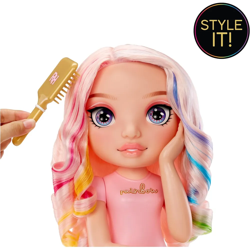 Rainbow High Bella cabezal de peinado set 4 en 1