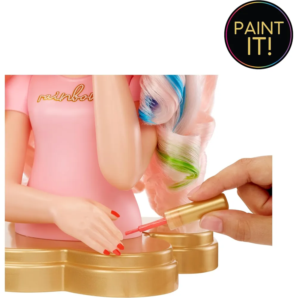Rainbow High Bella cabezal de peinado set 4 en 1