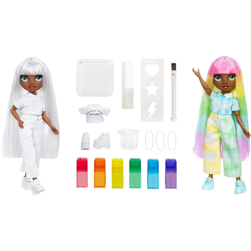 Rainbow High muñeca acuarela