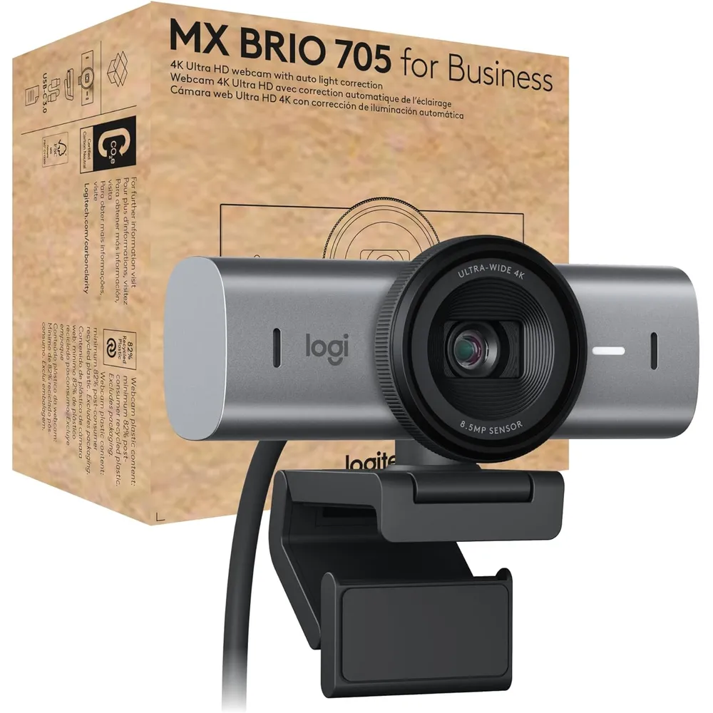CÁMARA WEB MX BRIO 705 LOGITECH | GRAFITO