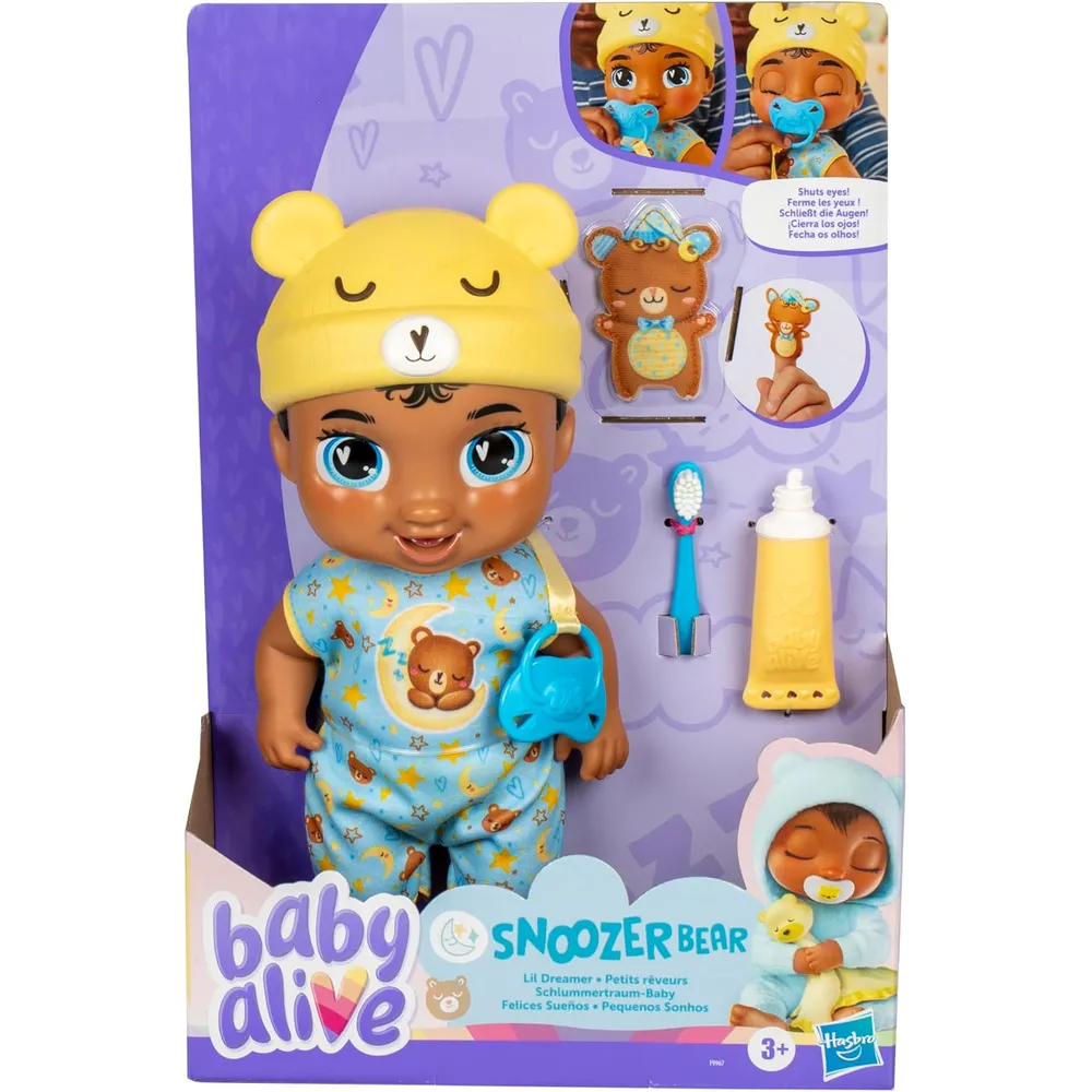 BABY ALIVE Lil Dreamer Snoozer Bear muñeco 28 cm blando