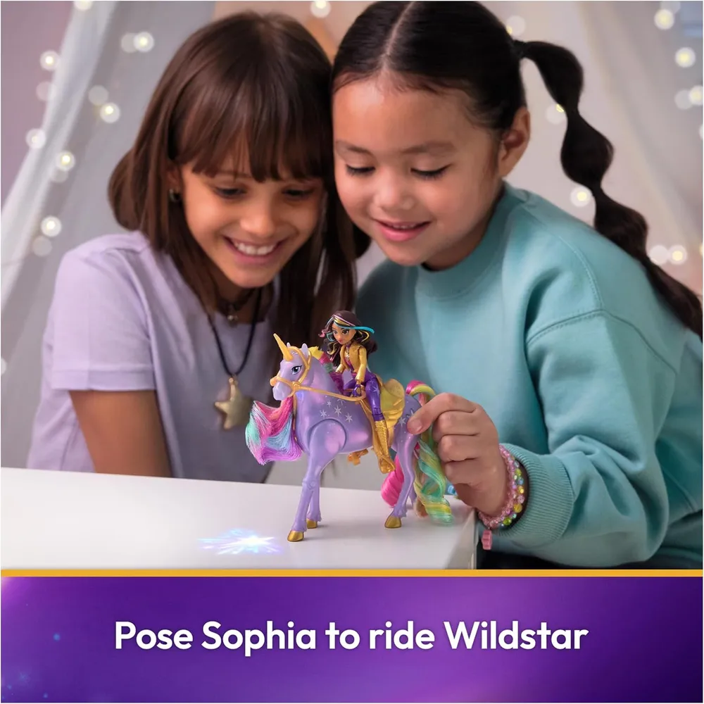 b0csdzsdby_4_webp.webp UNICORN ACADEMY Sophia y Light Magic Wildstar muñecas 11"/28 cm con luces