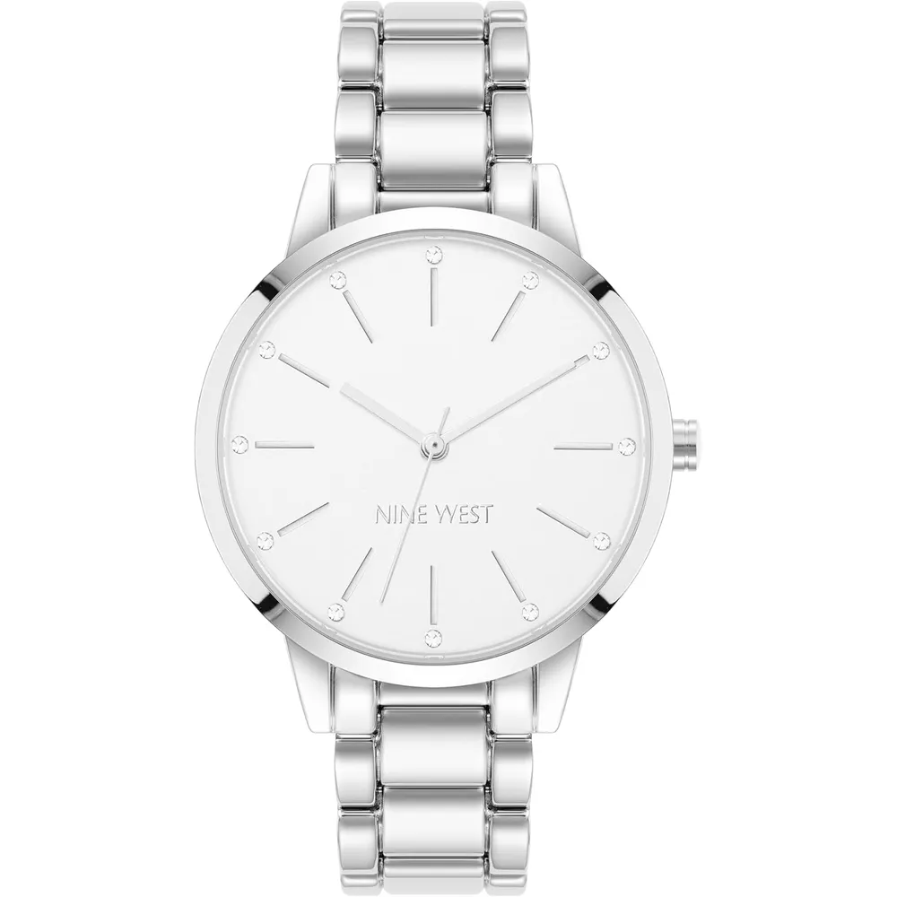 Nine West NW/2098CHGB reloj para dama | 36 mm - Plateado