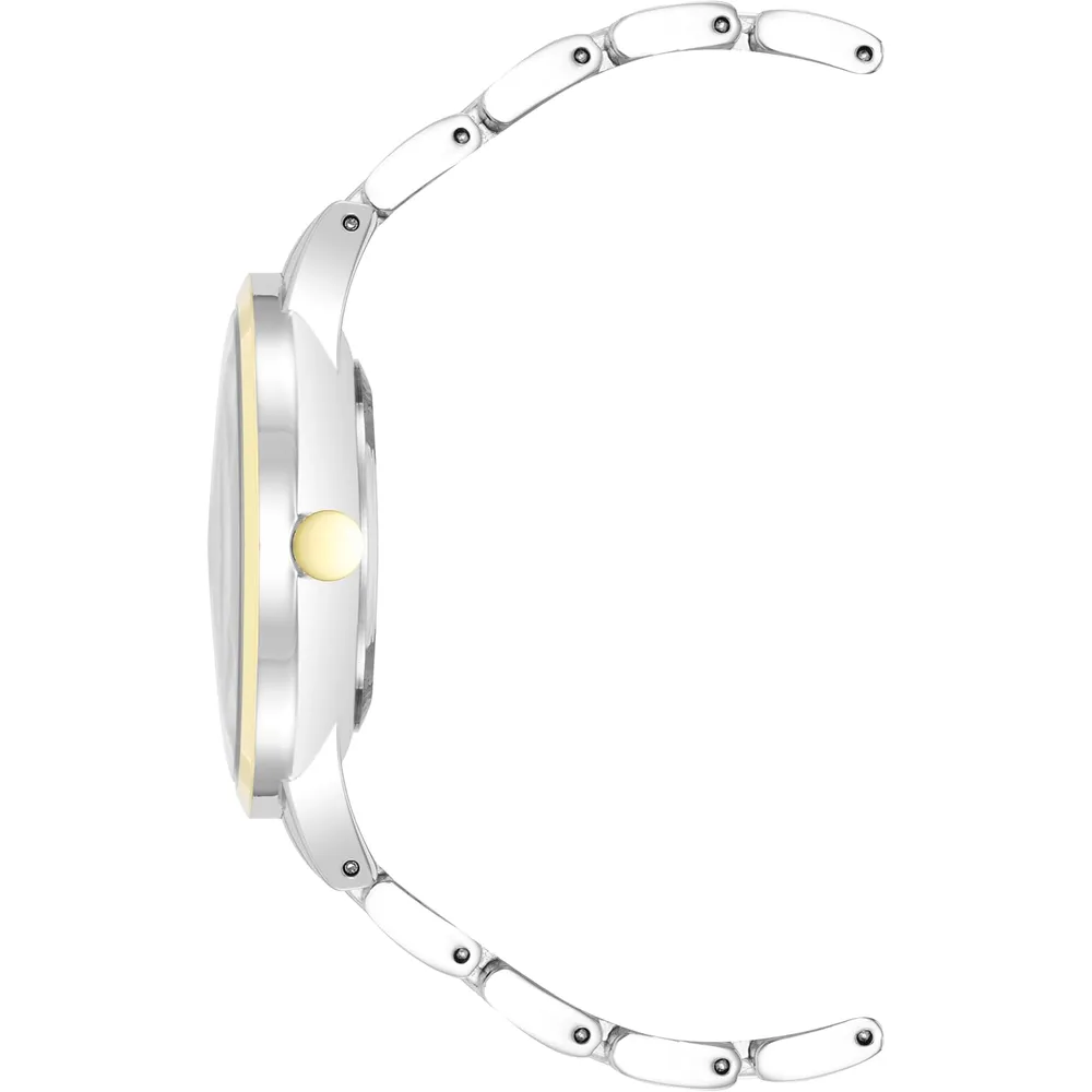 Nine West NW/2098CHGB reloj para dama | 36 mm - Plateado/Dorado
