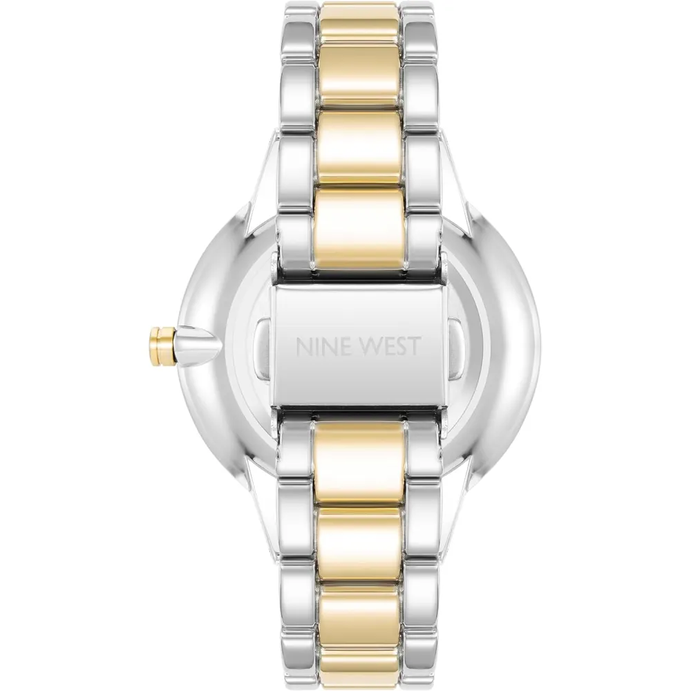 Nine West NW/2098CHGB reloj para dama | 36 mm - Plateado/Dorado