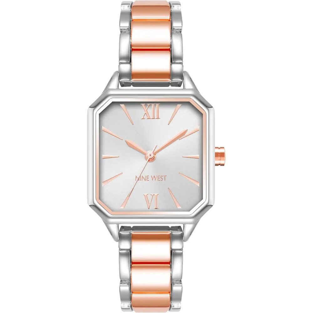 Nine West NW/2903SVSV reloj para dama | 27 mm - Plateado/Cobre