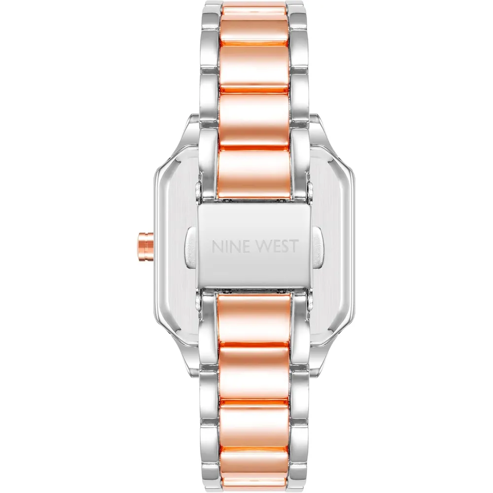 Nine West NW/2903SVSV reloj para dama | 27 mm - Plateado/Cobre