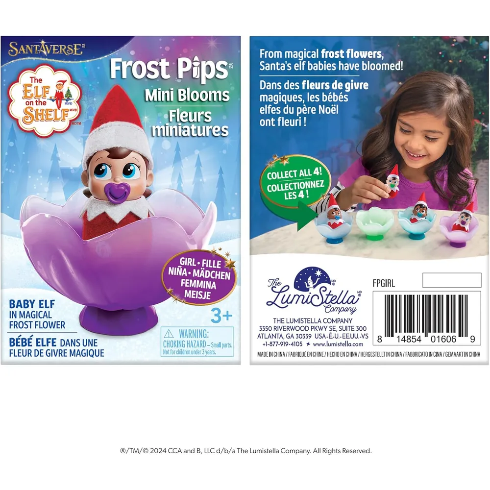 PELUCHE THE ELF ON THE SHELF FROST PIPS MINI BLOOMS NIÑA | ROSADO