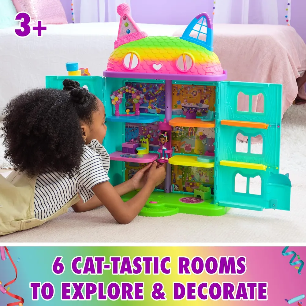 Gabby’s Dollhouse 25" – Casa de Muñecas con Figuras y Sonidos