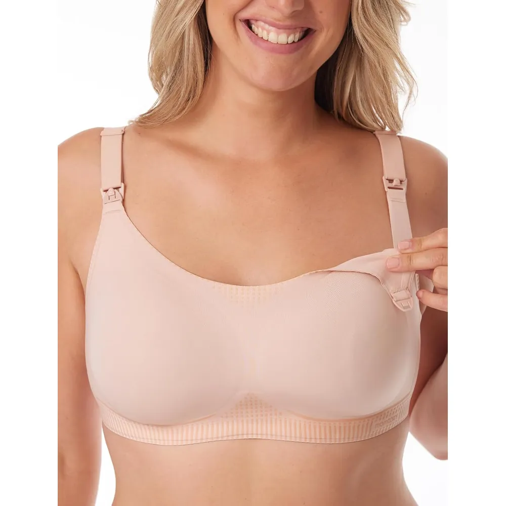 Momcozy brasier de lactancia con tecnología Performax™ | XXL - Palo Rosa