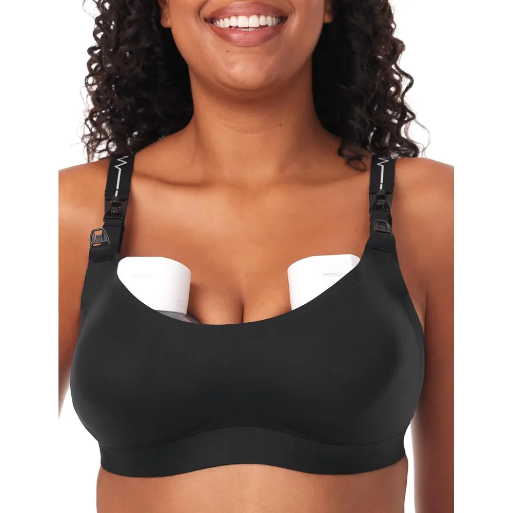 Momcozy brasier lactancia y extractor en uno | XL - Negro