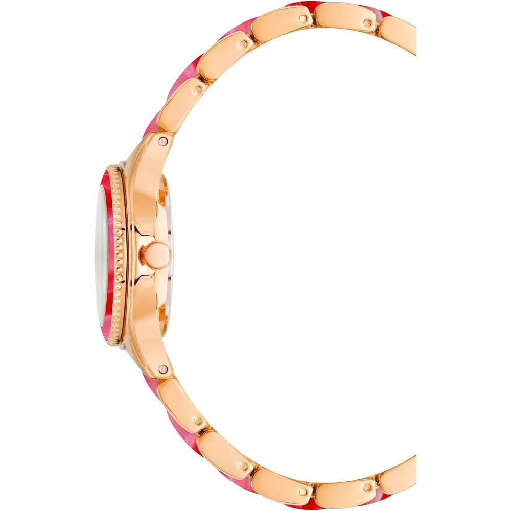 b0ct668xy1_1_webp.webp Anne klein AK/3212LPRG reloj de pulsera de resina | 30 mm - Rosado fuerte/Oro rosado