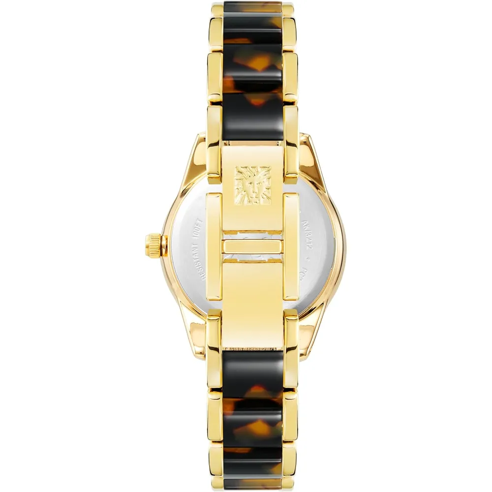 Anne klein AK/3212LPRG reloj de pulsera de resina | 30 mm - Marrón/Oro