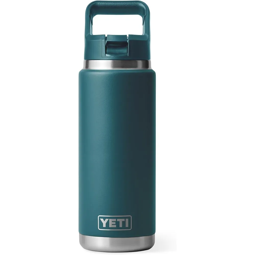 YETI Botella Rambler con Tapa de Cañita de 26 oz | Verde Jade