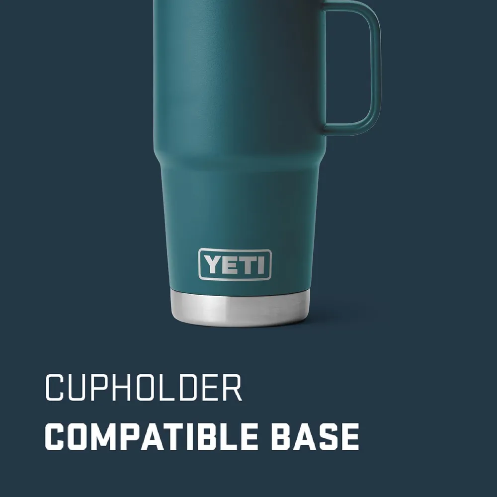 YETI Rambler Vaso de 20 oz de acero inoxidable y tapa Stronghold color verde jade