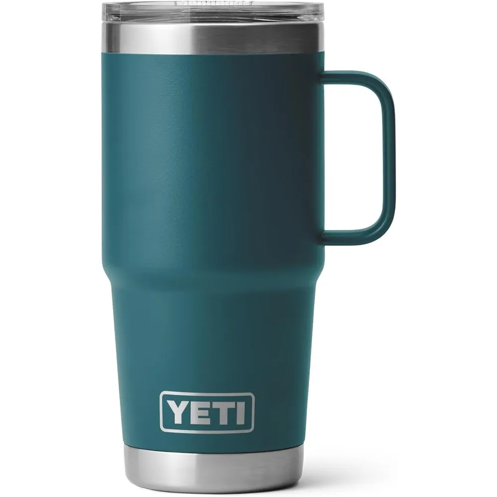 YETI Rambler Vaso de 20 oz de acero inoxidable y tapa Stronghold color verde jade