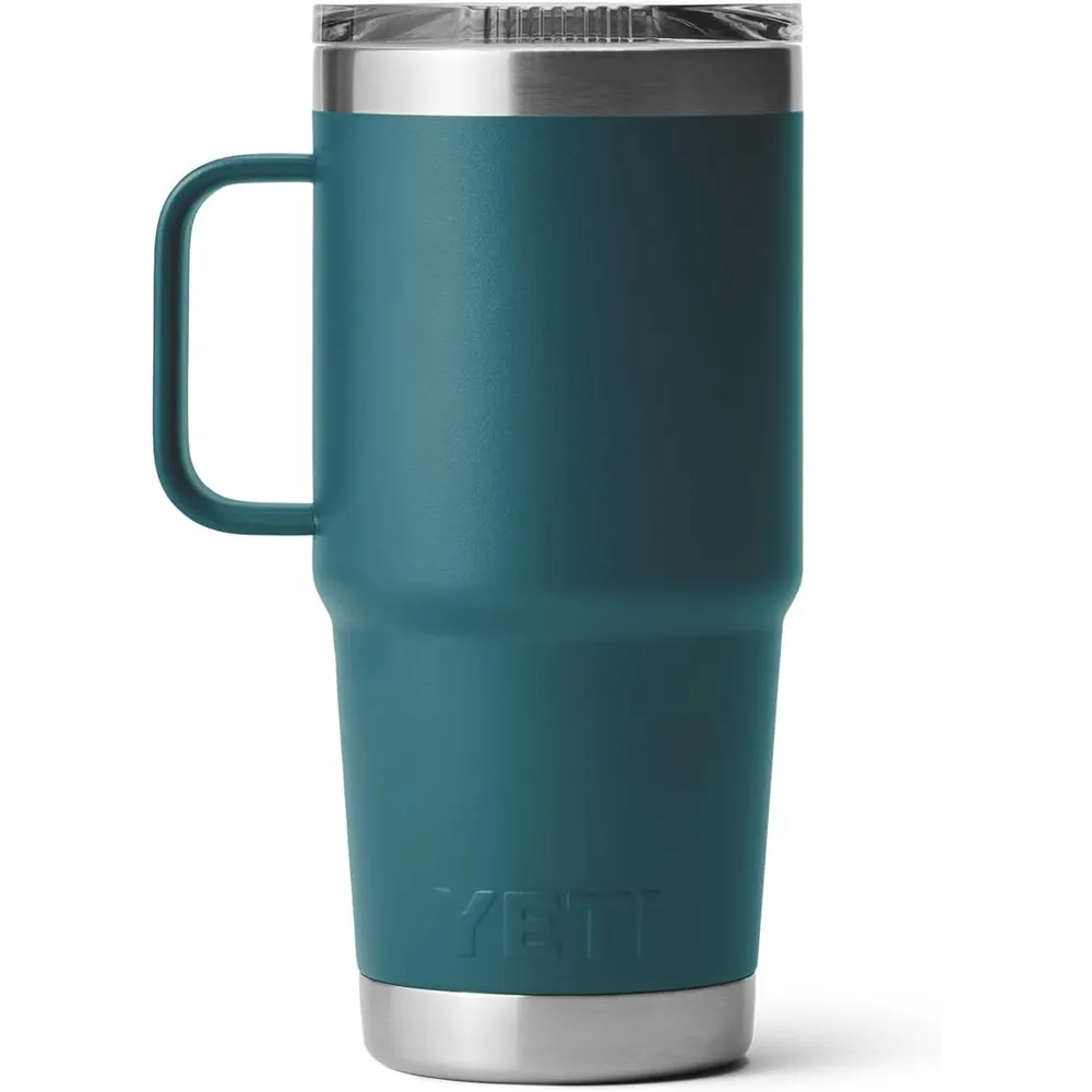 YETI Rambler Vaso de 20 oz de acero inoxidable y tapa Stronghold color verde jade