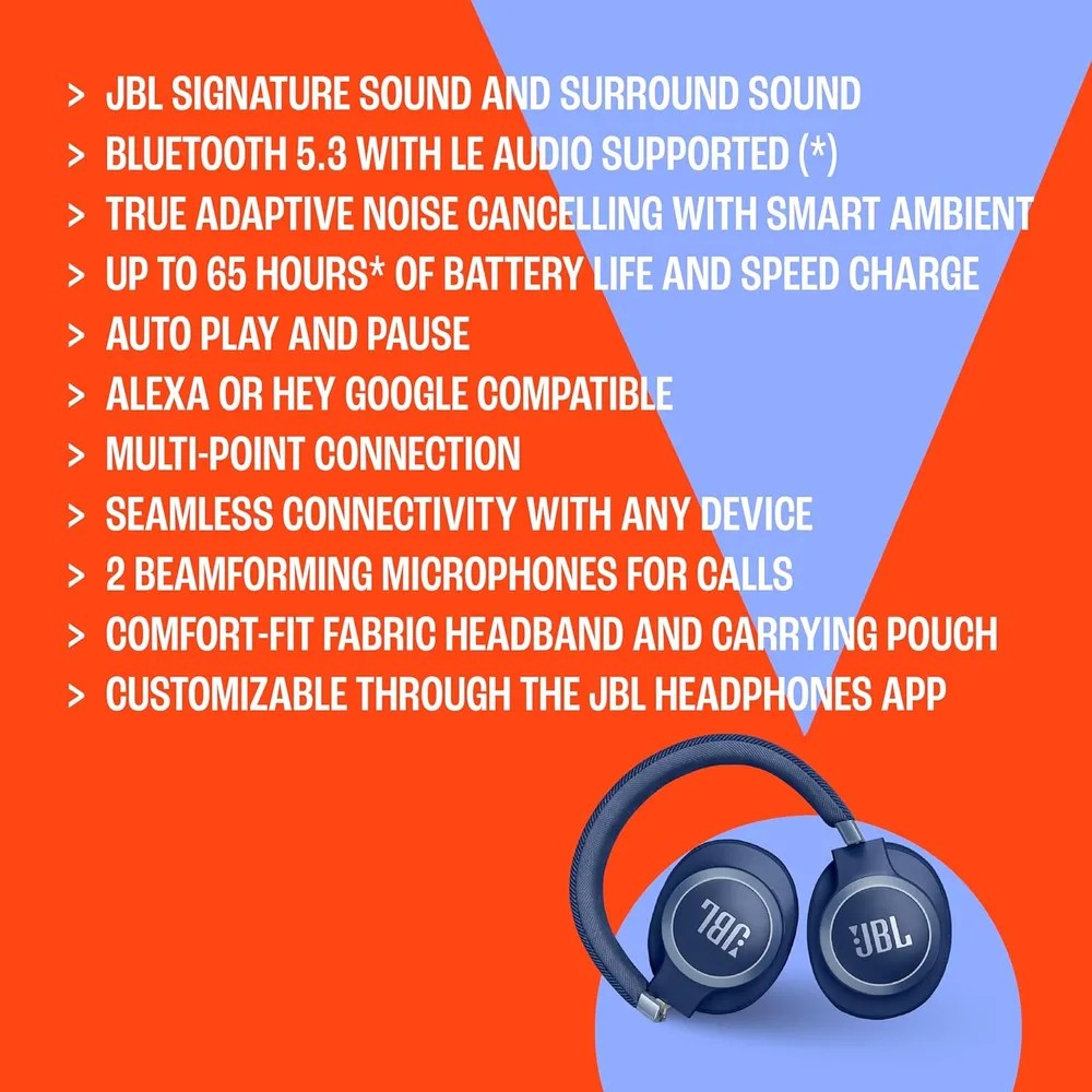 JBL Live 770NC Auriculares Inalámbricos | Sandstone