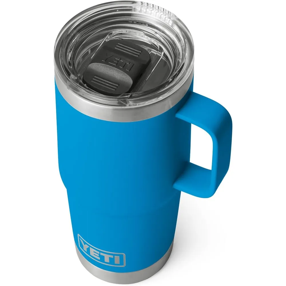 YETI Rambler Vaso de 20 oz de acero inoxidable y tapa Stronghold color azul