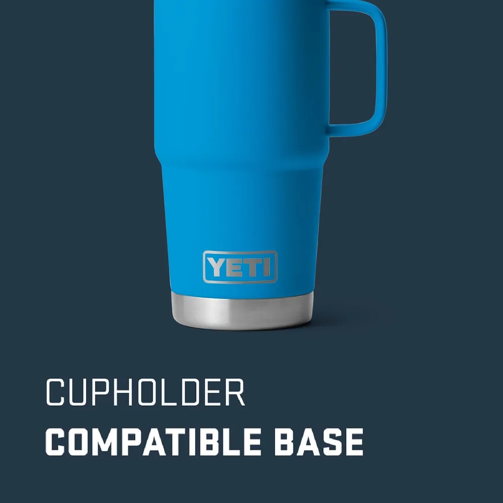 YETI Rambler Vaso de 20 oz de acero inoxidable y tapa Stronghold color azul