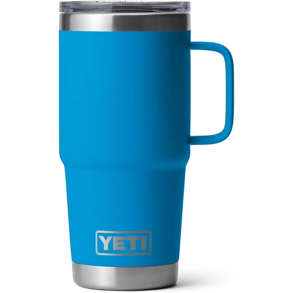 YETI Rambler Vaso de 20 oz de acero inoxidable y tapa Stronghold color azul