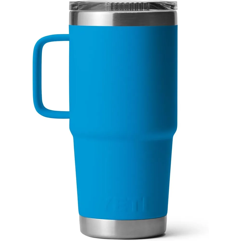 YETI Rambler Vaso de 20 oz de acero inoxidable y tapa Stronghold color azul