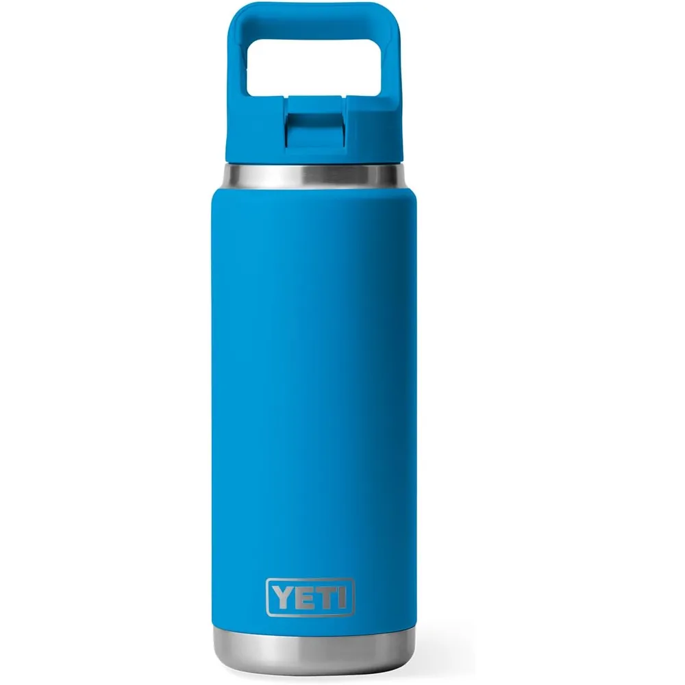YETI Botella Rambler con Tapa de Cañita de 26 oz | Azul