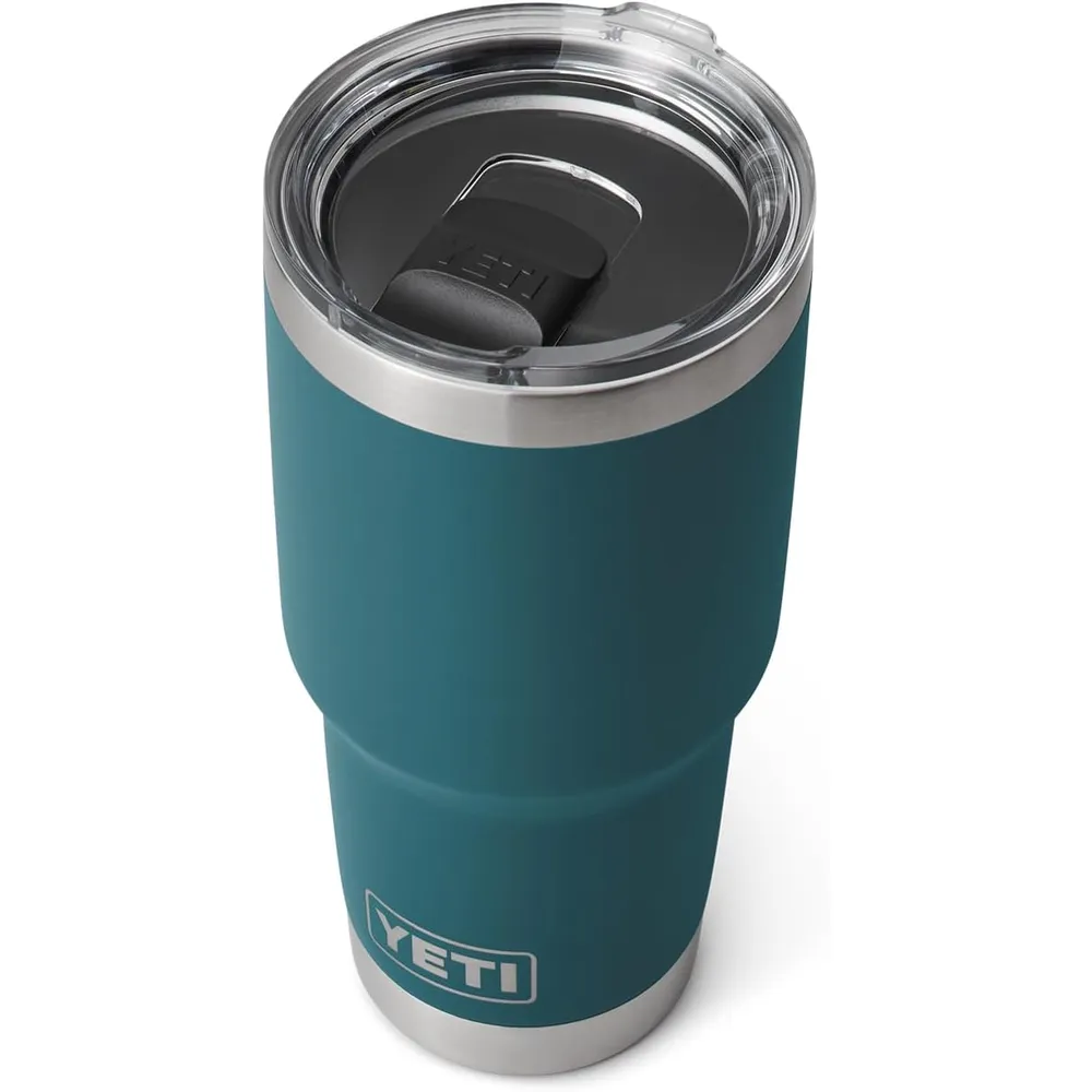 YETI Rambler Vaso de 30 oz de acero inoxidable y tapa MagSlider color verde jade