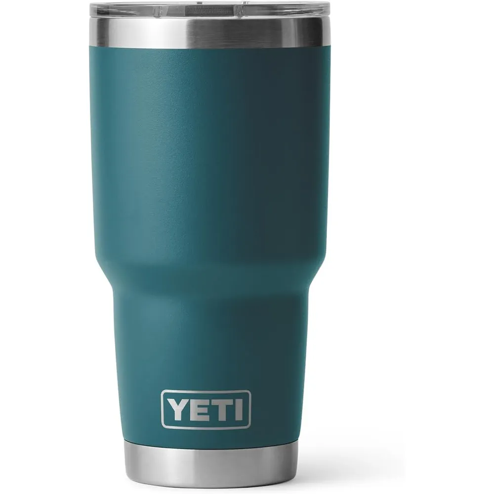YETI Rambler Vaso de 30 oz de acero inoxidable y tapa MagSlider color verde jade