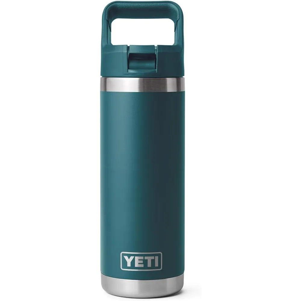 YETI Botella Rambler con Tapa de Cañita de 18 oz | Verde Jade