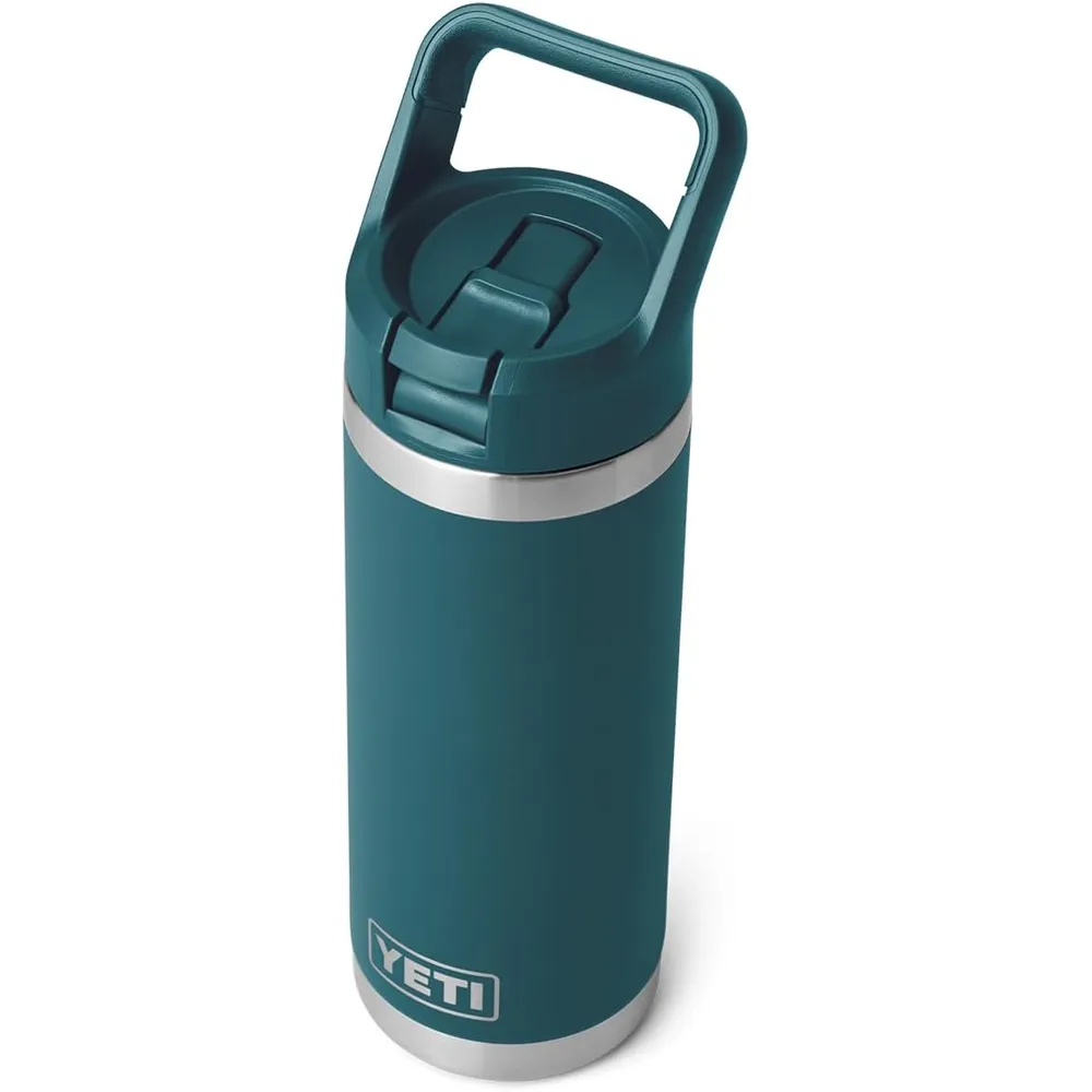 YETI Botella Rambler con Tapa de Cañita de 18 oz | Verde Jade