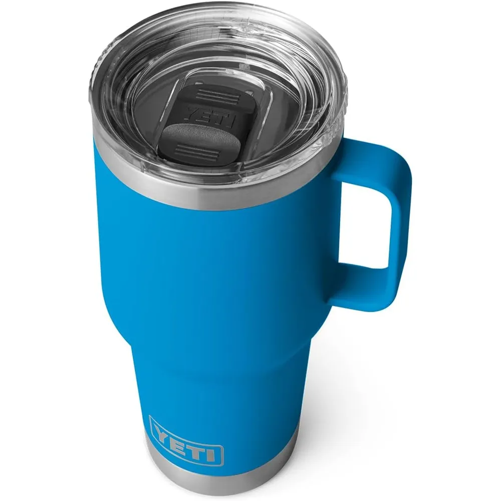 YETI Rambler Vaso de 30 oz de acero inoxidable y tapa Stronghold color azul