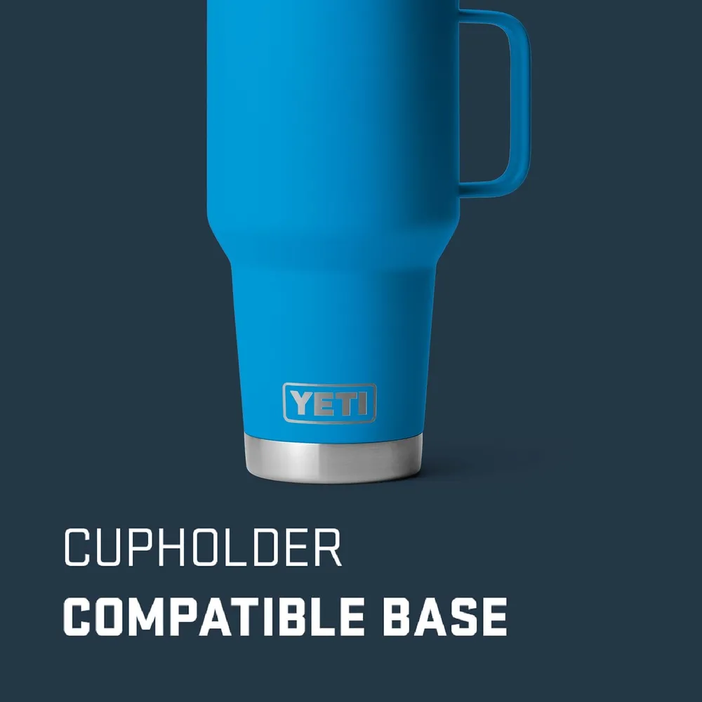YETI Rambler Vaso de 30 oz de acero inoxidable y tapa Stronghold color azul