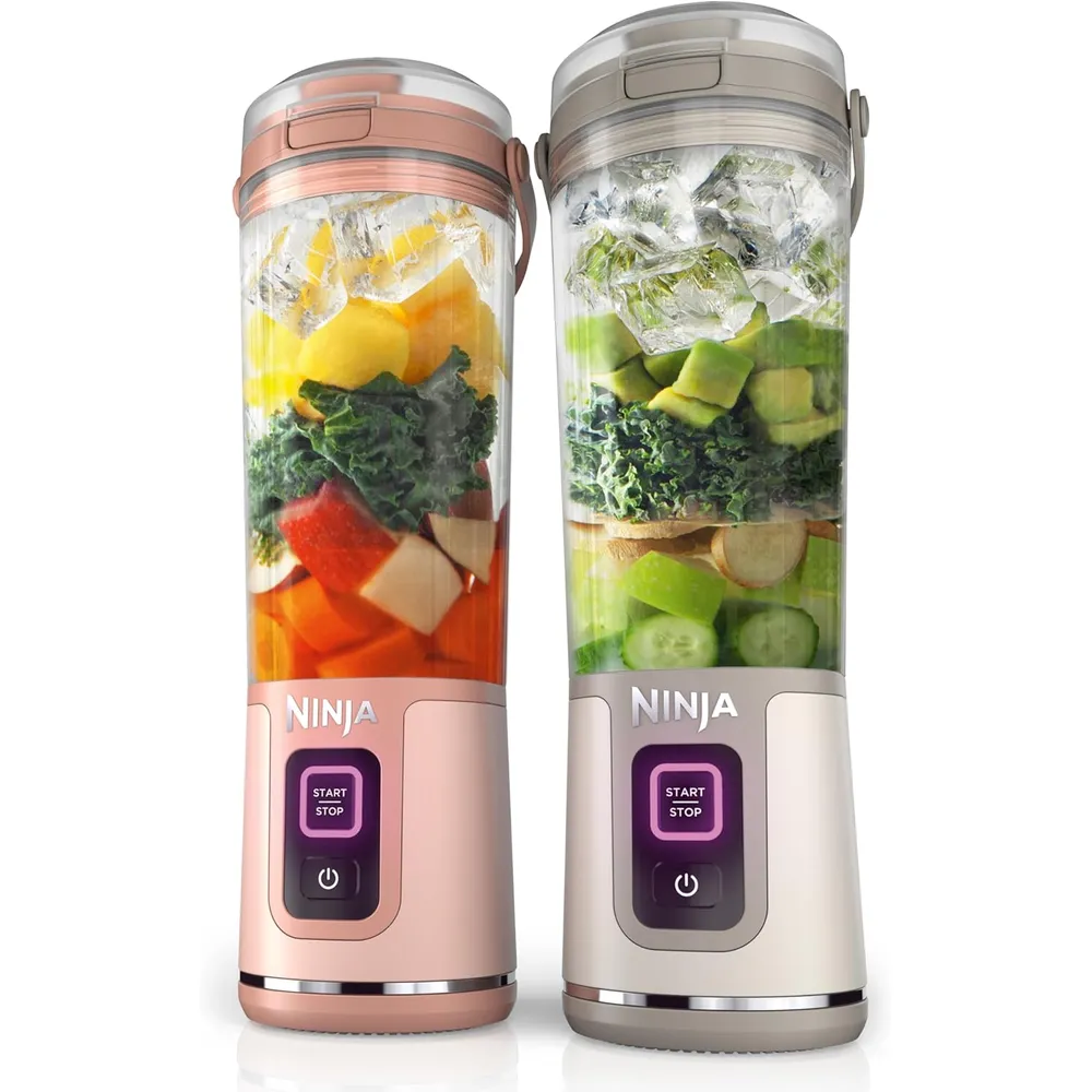NINJA BLAST LICUADORA PORTÁTIL INALÁMBRICA 500 ML X2 | MELOCOTÓN/HUESO