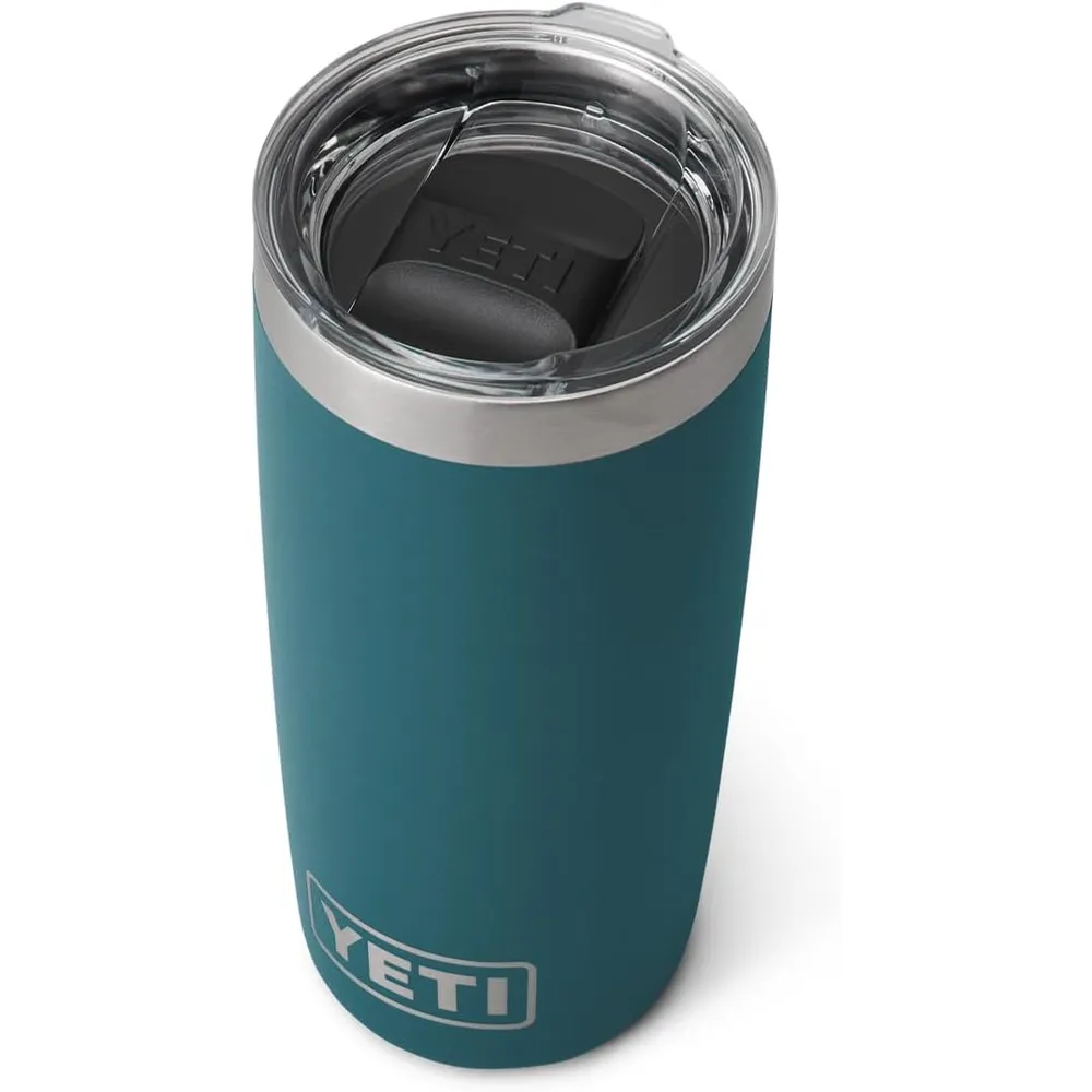 YETI Rambler Vaso de 10 oz de acero inoxidable y tapa MagSlider color verde jade
