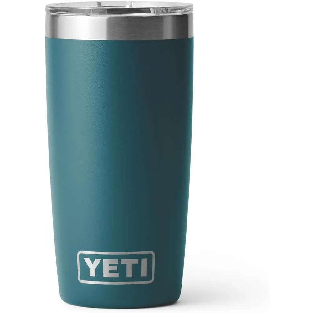 YETI Rambler Vaso de 10 oz de acero inoxidable y tapa MagSlider color verde jade