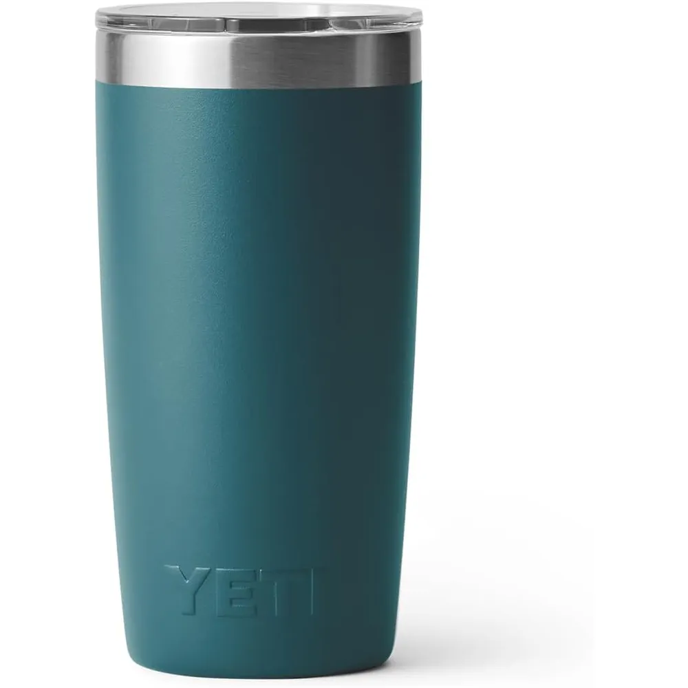 YETI Rambler Vaso de 10 oz de acero inoxidable y tapa MagSlider color verde jade