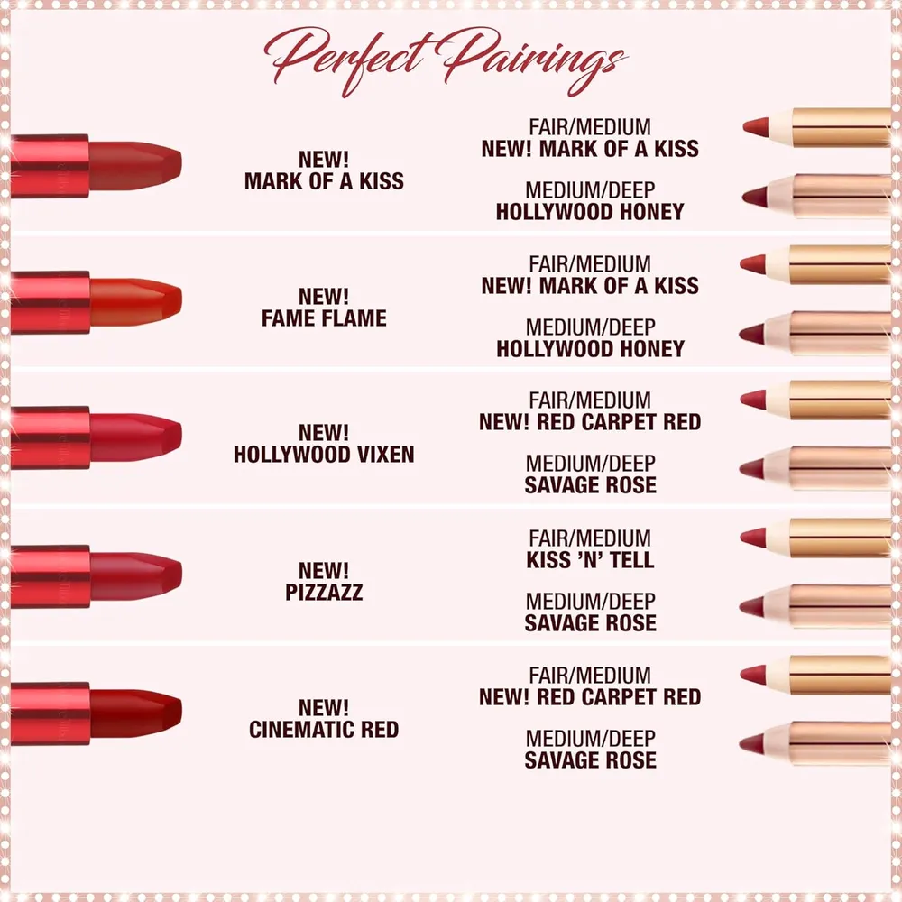 Charlotte Tilbury Revolution Lápiz labial mate | Cinematic Red - rojo cereza intenso