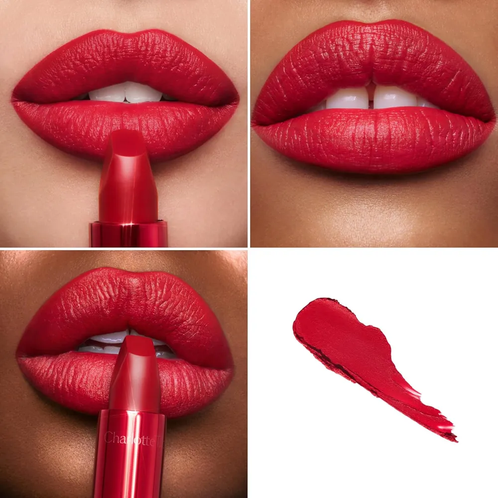 Charlotte Tilbury Revolution Lápiz labial mate | Hollywood Vixen - rojo brillante