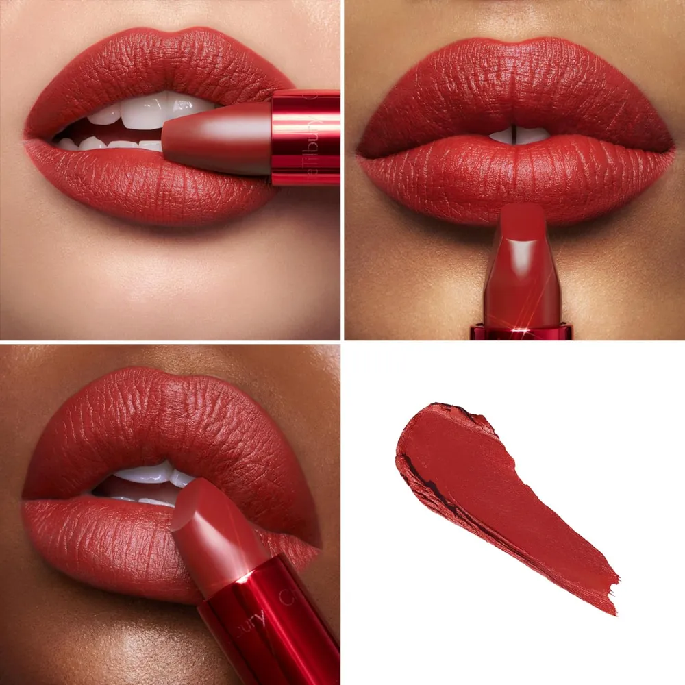 Charlotte Tilbury Revolution Lápiz labial mate | Mark Of A Kiss - rojo apagado