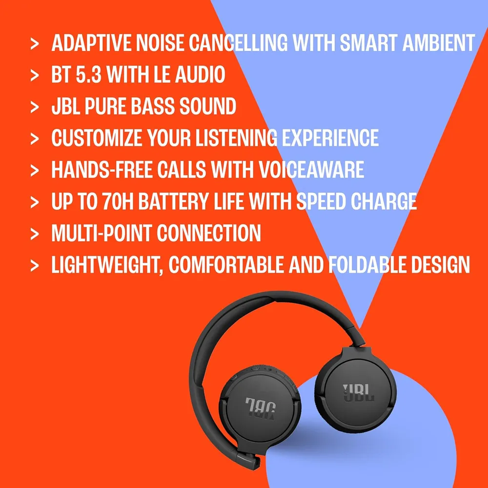 JBL Tune 670NC Auriculares Inalámbricos | Blanco