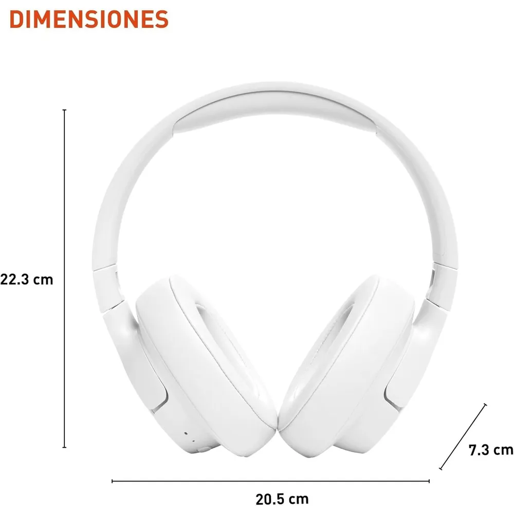 JBL Tune 720BT Auriculares Inalámbricos | Blanco