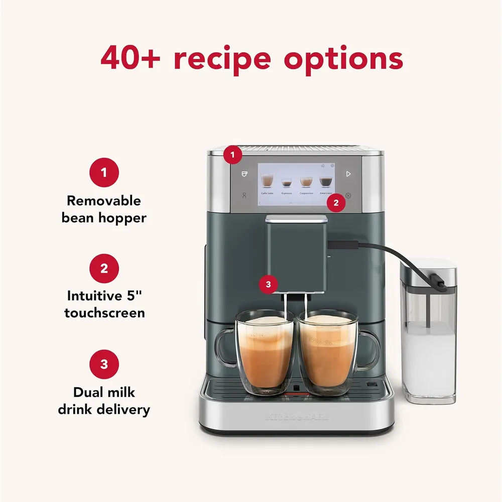 KITCHENAID, MÁQUINA DE CAFÉ ESPRESSO TOTALMENTE AUTOMÁTICA KF8 | ENEBRO