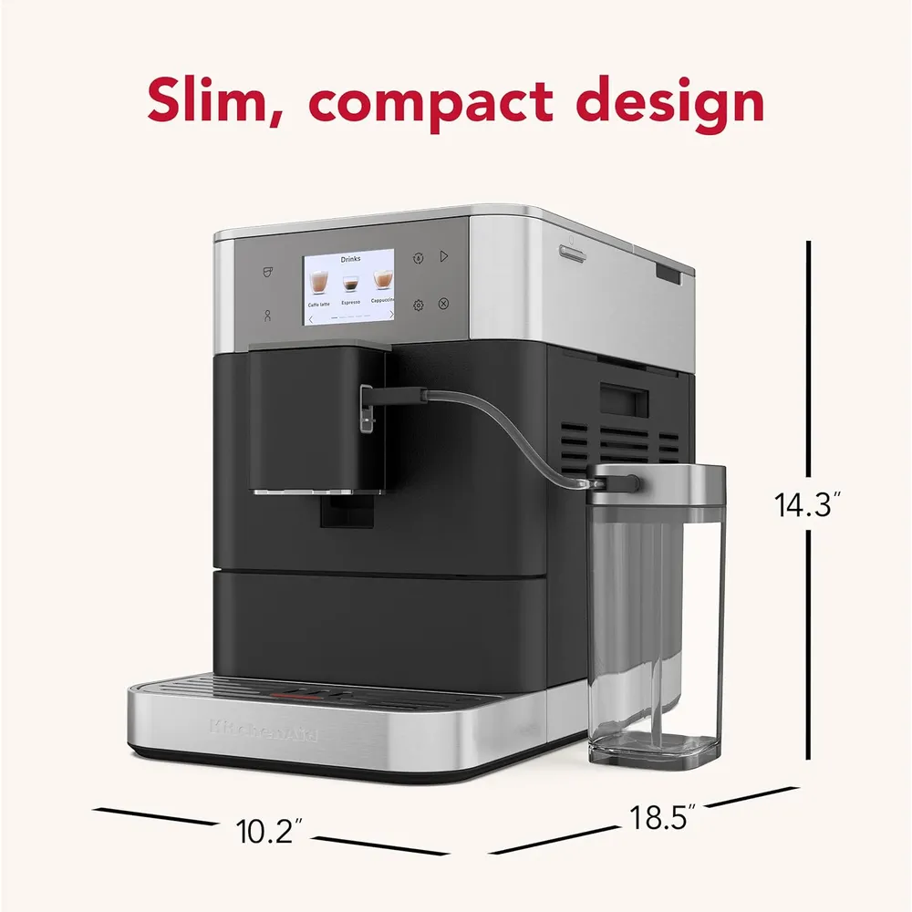 KITCHENAID, MÁQUINA DE CAFÉ ESPRESSO TOTALMENTE AUTOMÁTICA KF7 | NEGRO