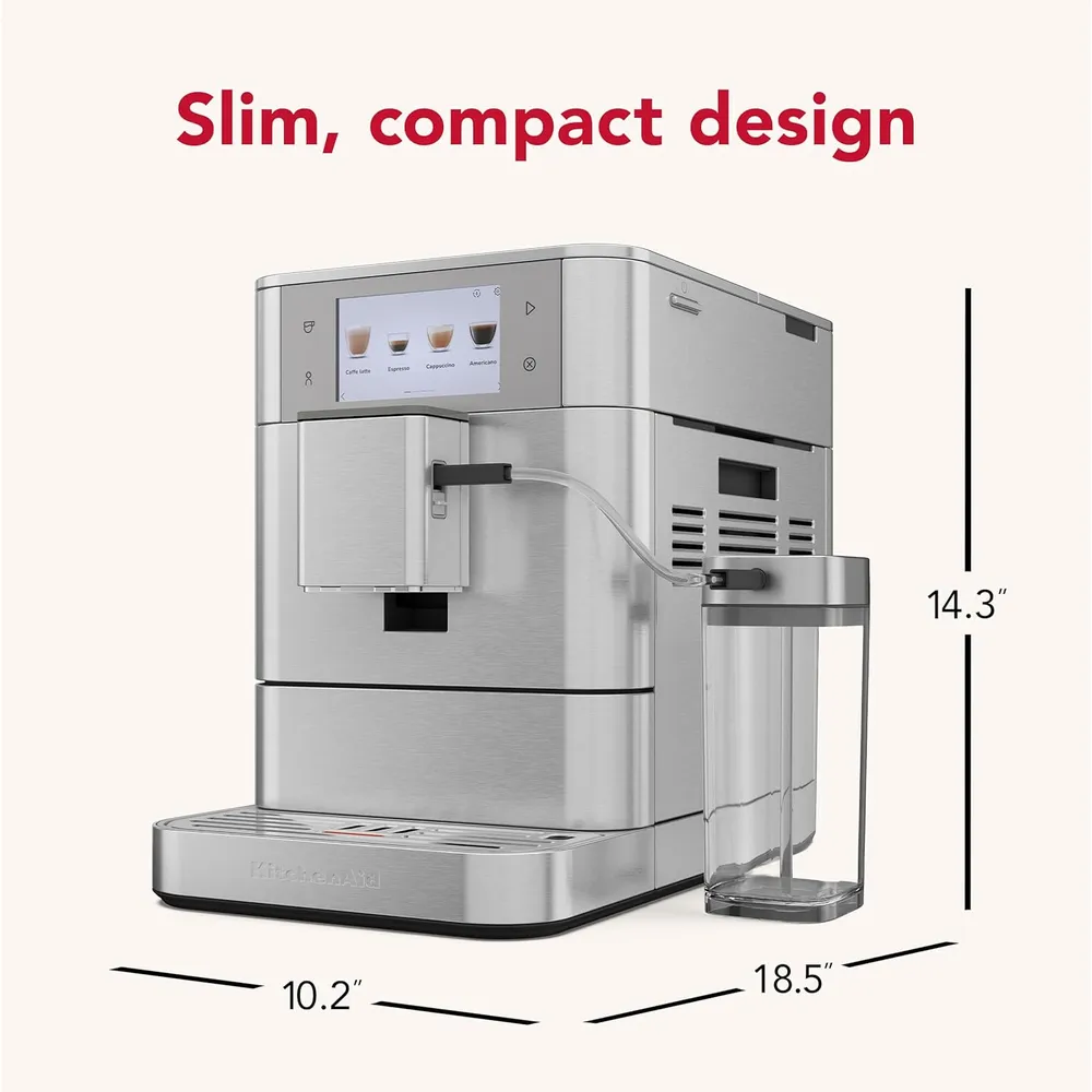 KITCHENAID, MÁQUINA DE CAFÉ ESPRESSO TOTALMENTE AUTOMÁTICA KF8 | ACERO