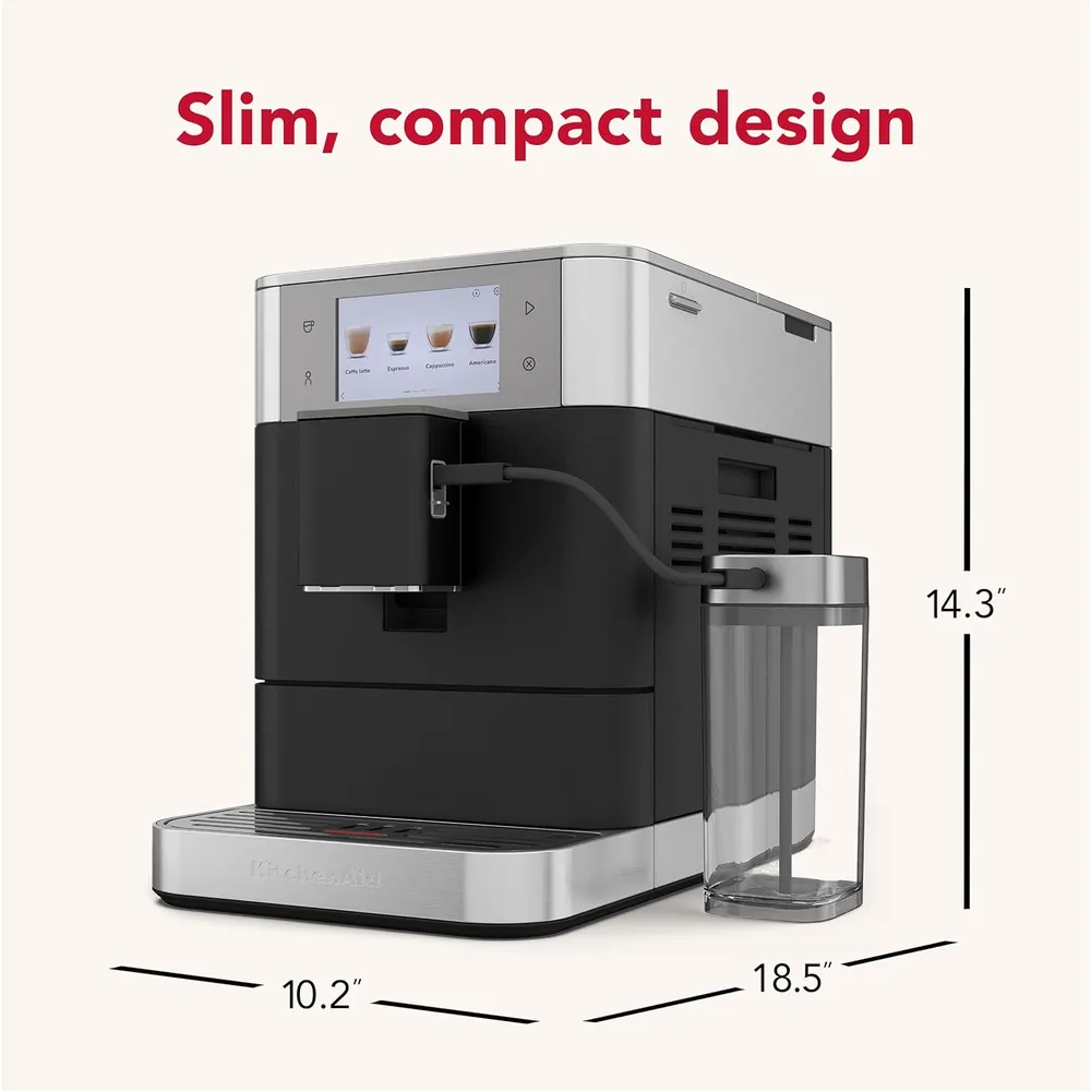 KITCHENAID, MÁQUINA DE CAFÉ ESPRESSO TOTALMENTE AUTOMÁTICA KF8 | NEGRO