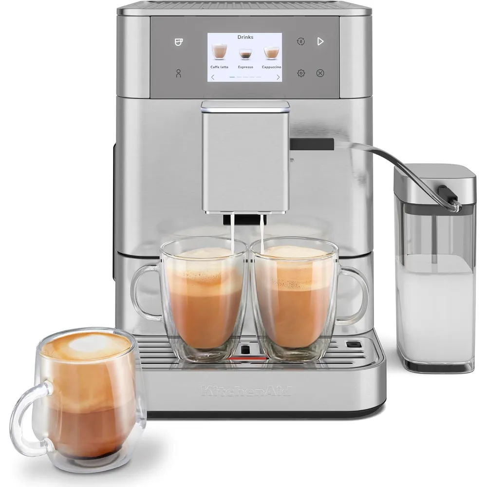 KITCHENAID, MÁQUINA DE CAFÉ ESPRESSO TOTALMENTE AUTOMÁTICA KF7 | ACERO
