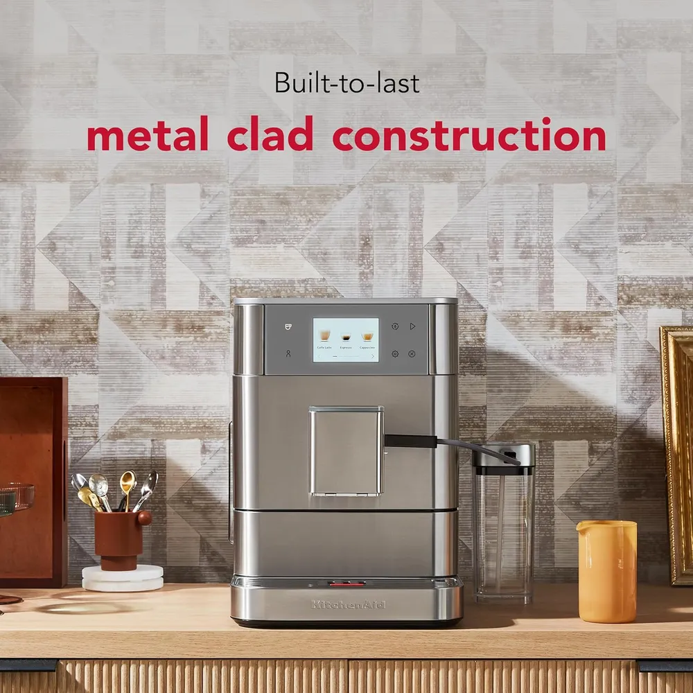 KITCHENAID, MÁQUINA DE CAFÉ ESPRESSO TOTALMENTE AUTOMÁTICA KF7 | ACERO