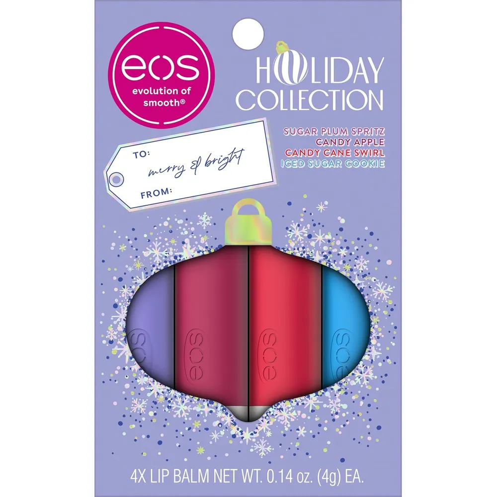 EOS Holiday set bálsamos labiales pack 4